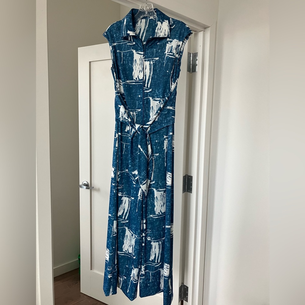 Vintage tiki Hawaiian style jumpsuit.